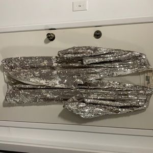 ASOS edition oversized sequin wrap midi dress